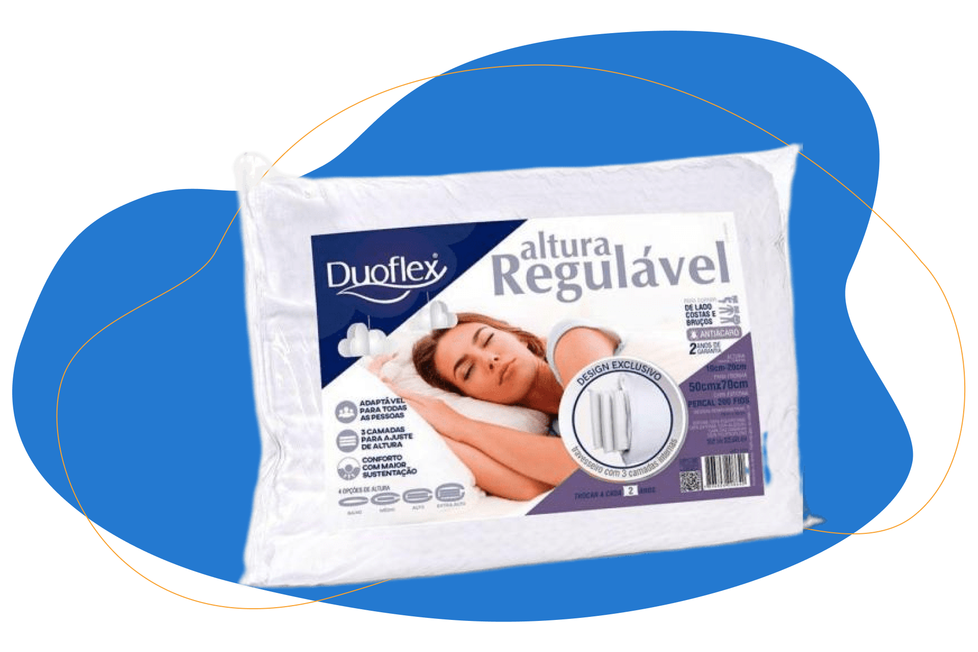 Travesseiro Duoflex Regulável 